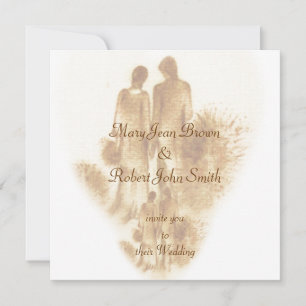 Invitación a la boda romántica