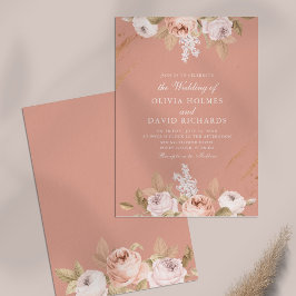 Invitación a la boda romántica