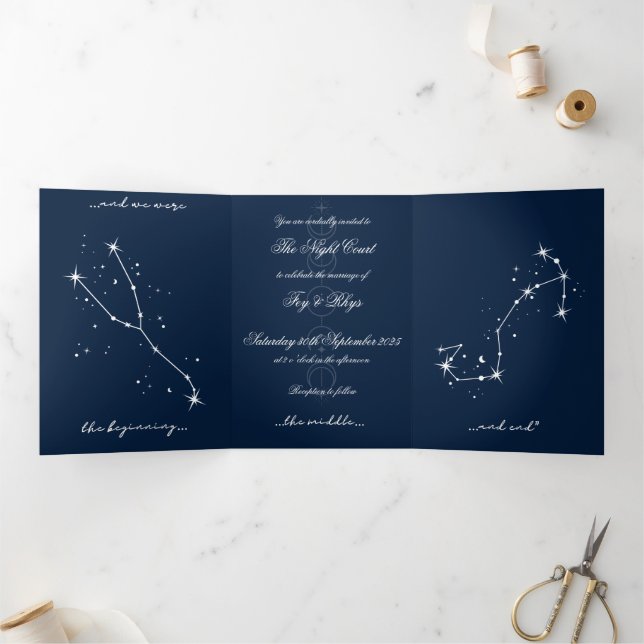 Invitación a la boda romántica de BookTok - Taurus (Interior)