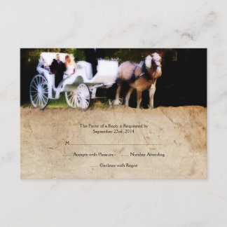 Invitación a la Boda Romántica de Caballos de Tran