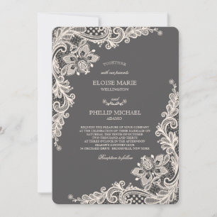 Invitación a la boda romántica de Chalkboard