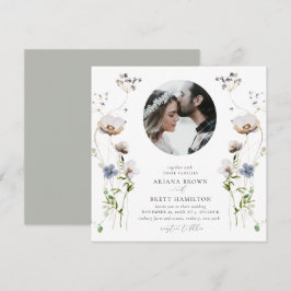 Invitación a la boda romántica de la caligrafía de