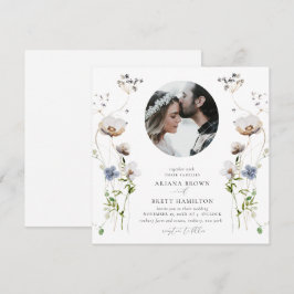 Invitación a la boda romántica de la caligrafía de