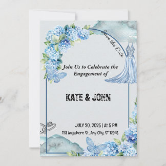 Invitación a la boda romántica - Diseño personaliz