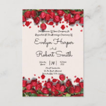 Invitación a la Boda Romántica Floral Romántica Ed