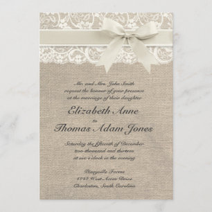 Invitación a la boda romántica inspirada en la cos