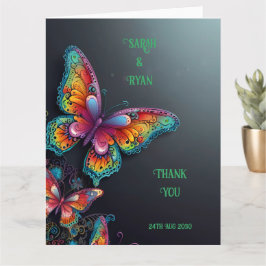 Invitación a la boda romántica mariposa romántica