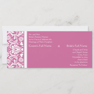 Invitación a la boda romántica para nadadores de d