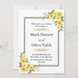 Invitación a la boda romántica | Personalizable Te