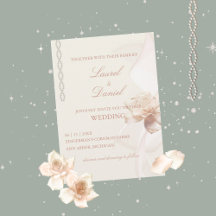 Invitación a la boda romántica Rosa