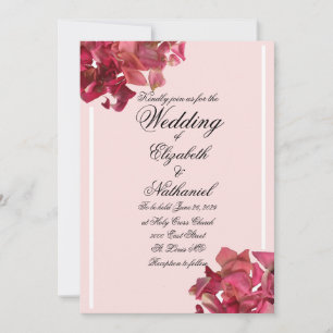 Invitación a la boda romántica rosada del Rosa Pet