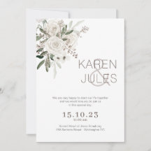 Invitación a la boda romántica W-ROM-004