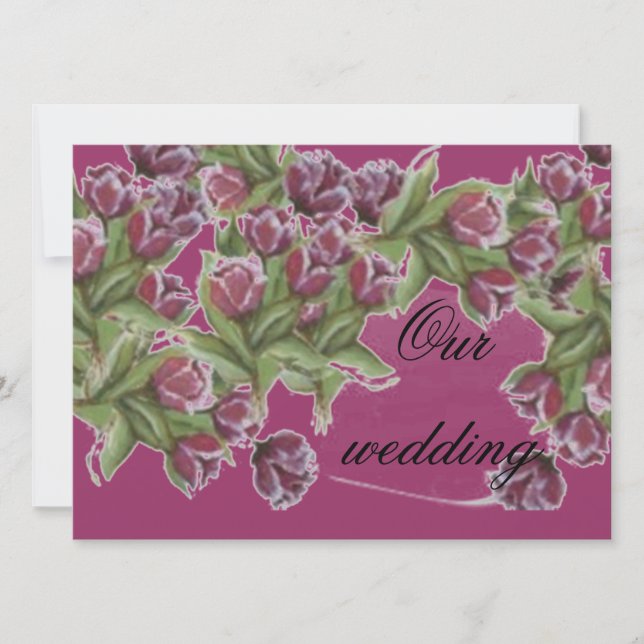 invitación a la boda ROSA (Anverso)