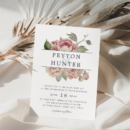 Invitación a la boda Rosa de Rubor