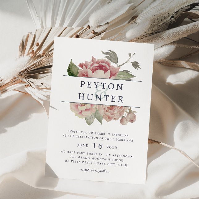 Invitación a la boda Rosa de Rubor (Subido por el creador)