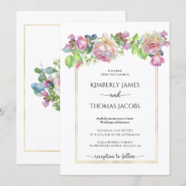 Invitación a la boda Rosa de Rubor