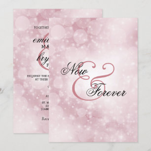 Invitación a la boda Rosa en el presente y el futu