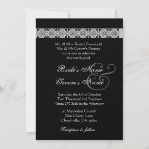 Invitación a la boda Rosa PURPLE DREAMS Lace