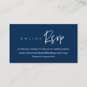 Invitación a la boda RSVP en línea, tarjeta Casual