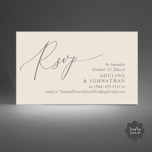 Invitación a la boda RSVP, recordatorio romántico 