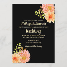 Invitación a la boda rural de primavera en Dahlia 