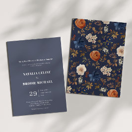 Invitación a la boda rural francesa simple y elega