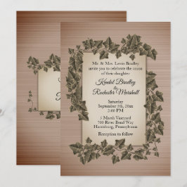 Invitación a la boda rusa de las vides