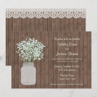 Invitación a la boda rusa de masón en madera