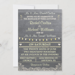 Invitación a la boda rusa de Mason Jar