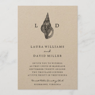 Invitación a la boda Rustic Beach