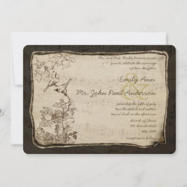 Invitación a la Boda Rustic Country Vintage