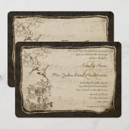 Invitación a la Boda Rustic Country Vintage