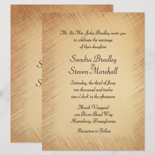 Invitación a la boda rústica