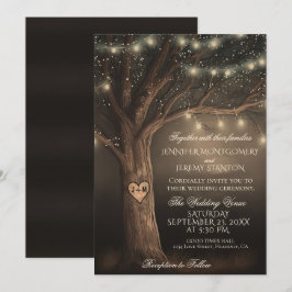 Invitación a la boda rústica