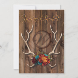 invitación a la boda rústica