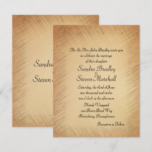 Invitación a la boda rústica