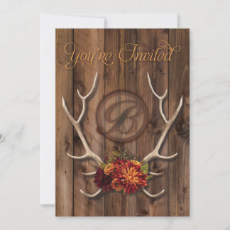 invitación a la boda rústica