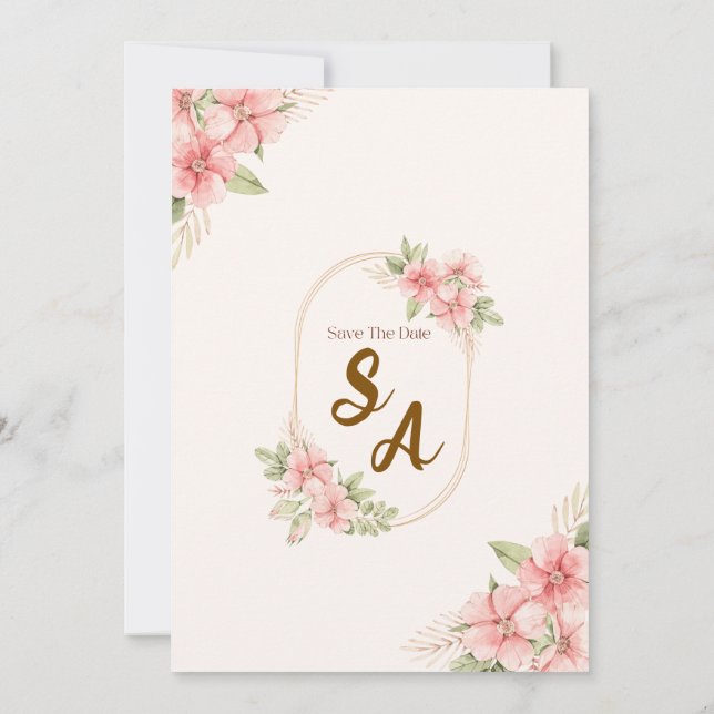 Invitación a la boda rústica (Reverso)