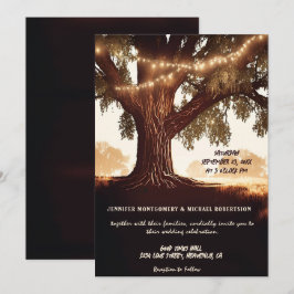 Invitación a la boda rústica