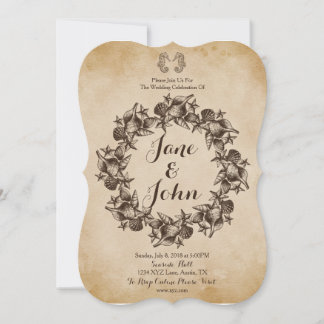 Invitación a la boda rústica