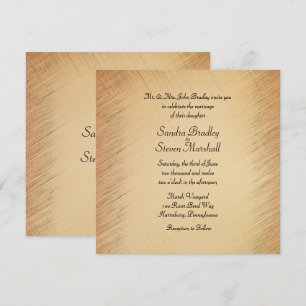 Invitación a la boda rústica