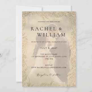 Invitación a la boda rústica