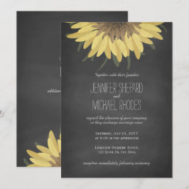 Invitación a la boda rústica con el tablero del gi