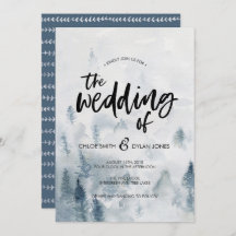 Invitación a la boda rústica de acuarela