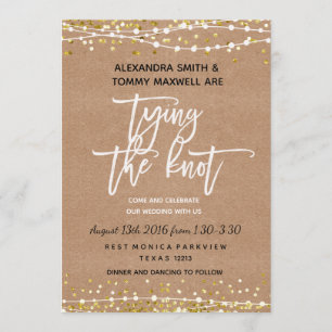 Invitación a la boda rústica de Boho