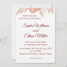 Invitación a la boda rústica de Boho