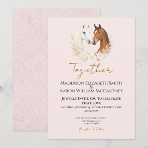Invitación a la boda rústica de Boho Country