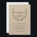 Invitación a la boda rústica de color de agua de l<br><div class="desc">Por Honey & Birch Studios</div>