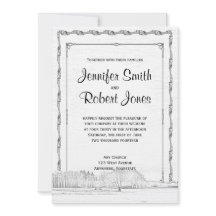 Invitación a la boda rústica de invierno