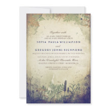 Invitación a la boda rústica de la Marina en Woodl